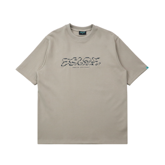 Eglaf | INF Embroidery Logo Tee Greyish Brown