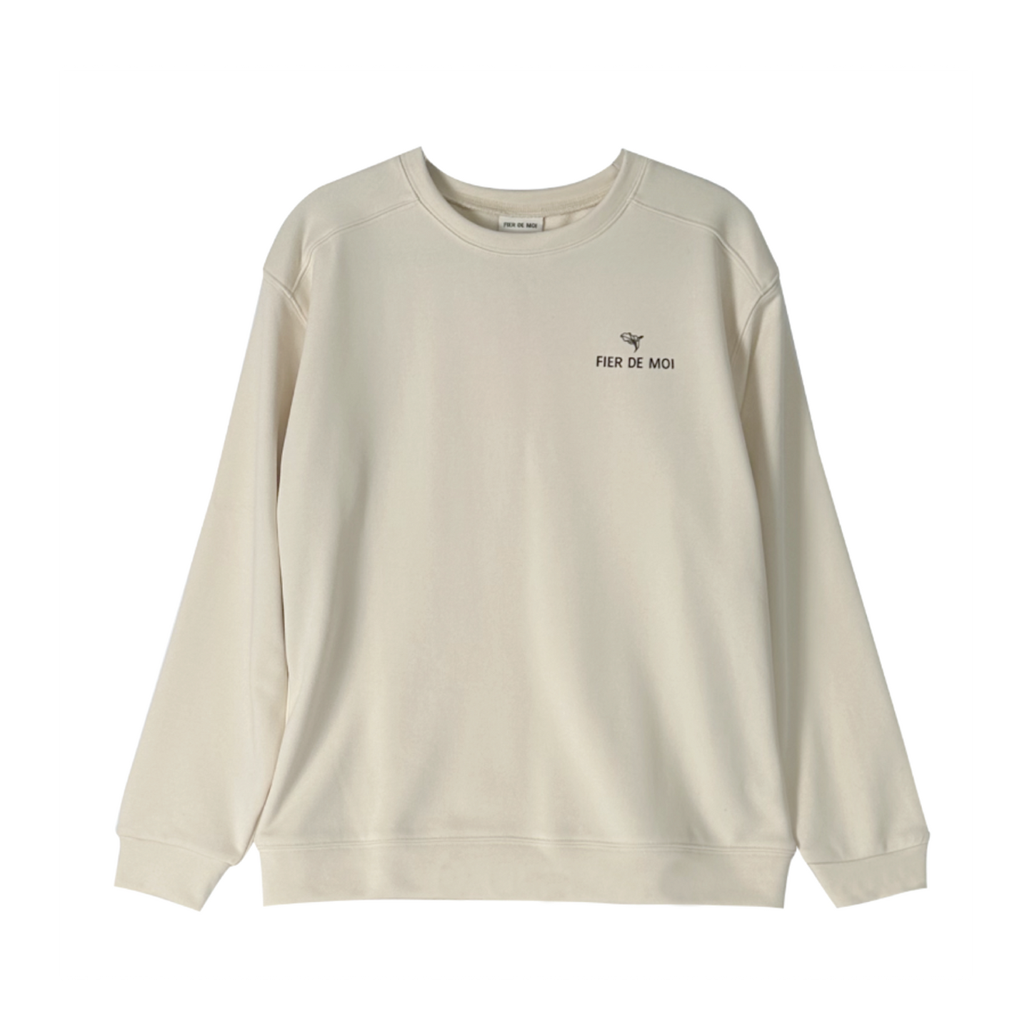 FIER DE MOI | Metaverse Dragon Print Long Sleeve Sweatshirt Ivory