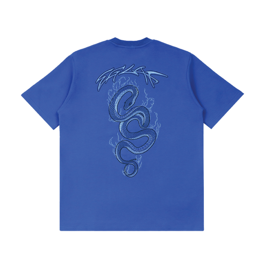 EGLAF | Flaming Serpent Tee Blue