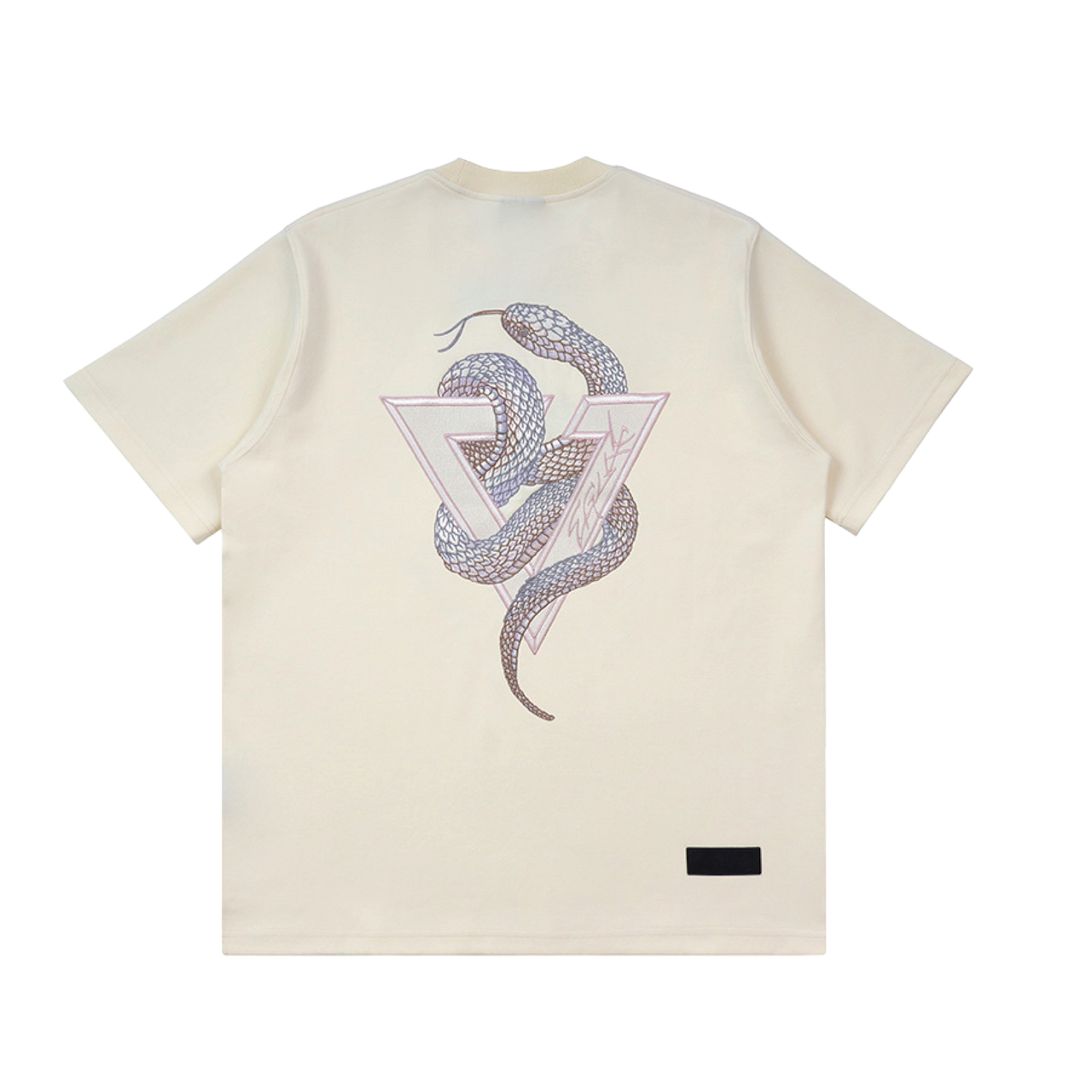 EGLAF | Serpent Logo Tee Cream White/Grey Purple