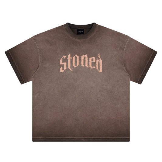 Stoned Euphoria | Washed Tee Brown