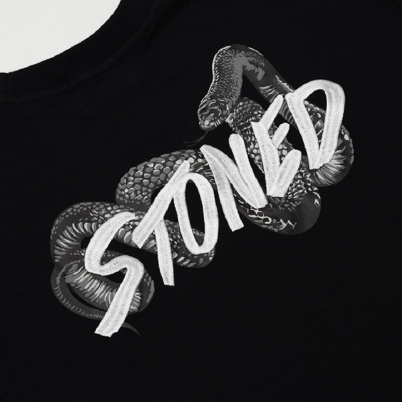 Stoned | Genetic Snake Tee Black