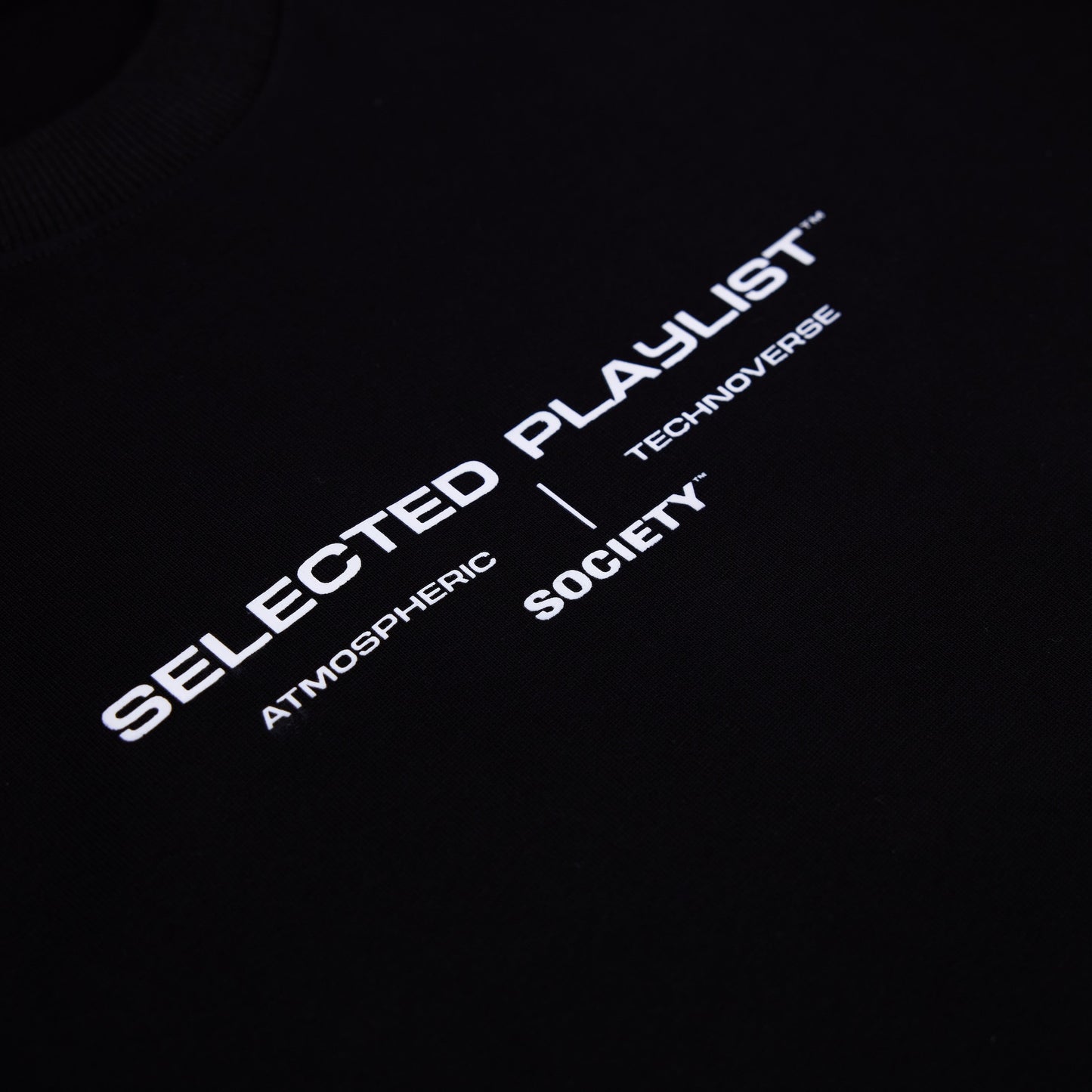 Society | Selected Playlist T-Shirt Black