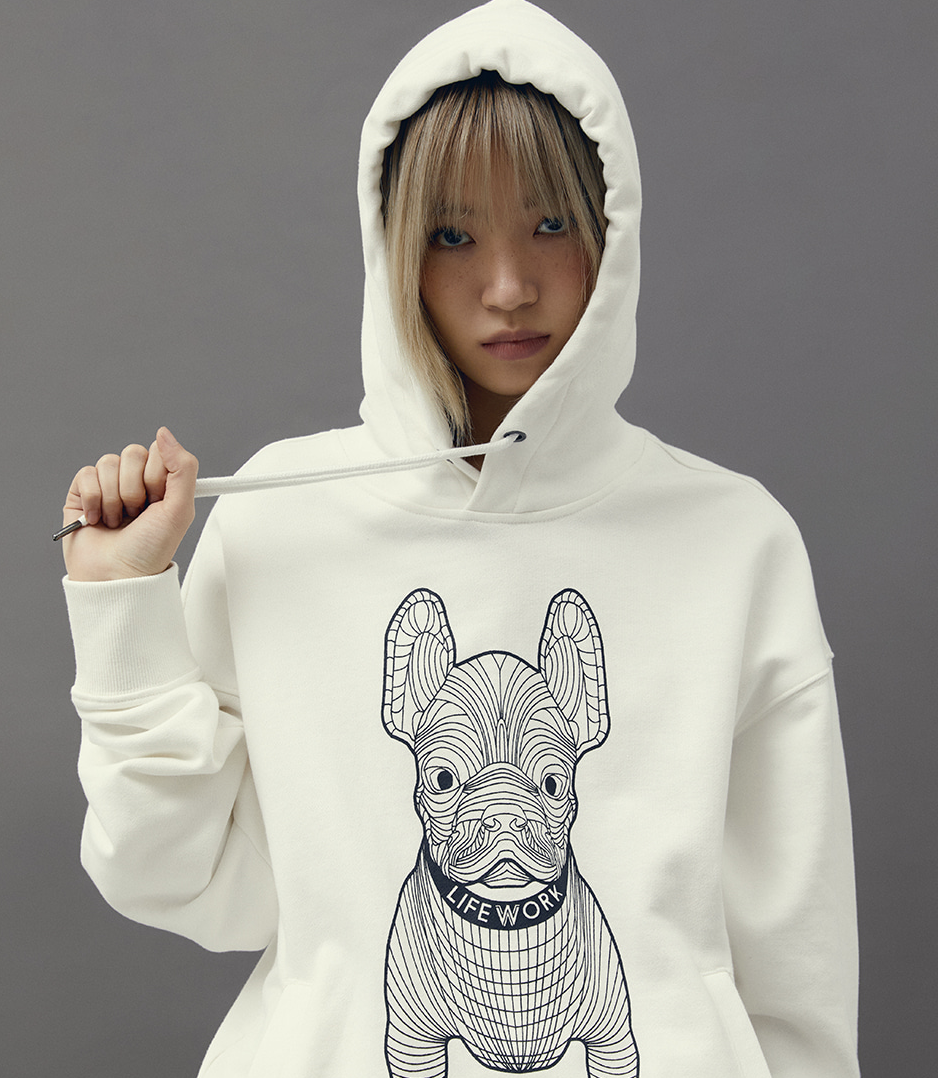 LifeWork | Big Radog Hoodie Ivory