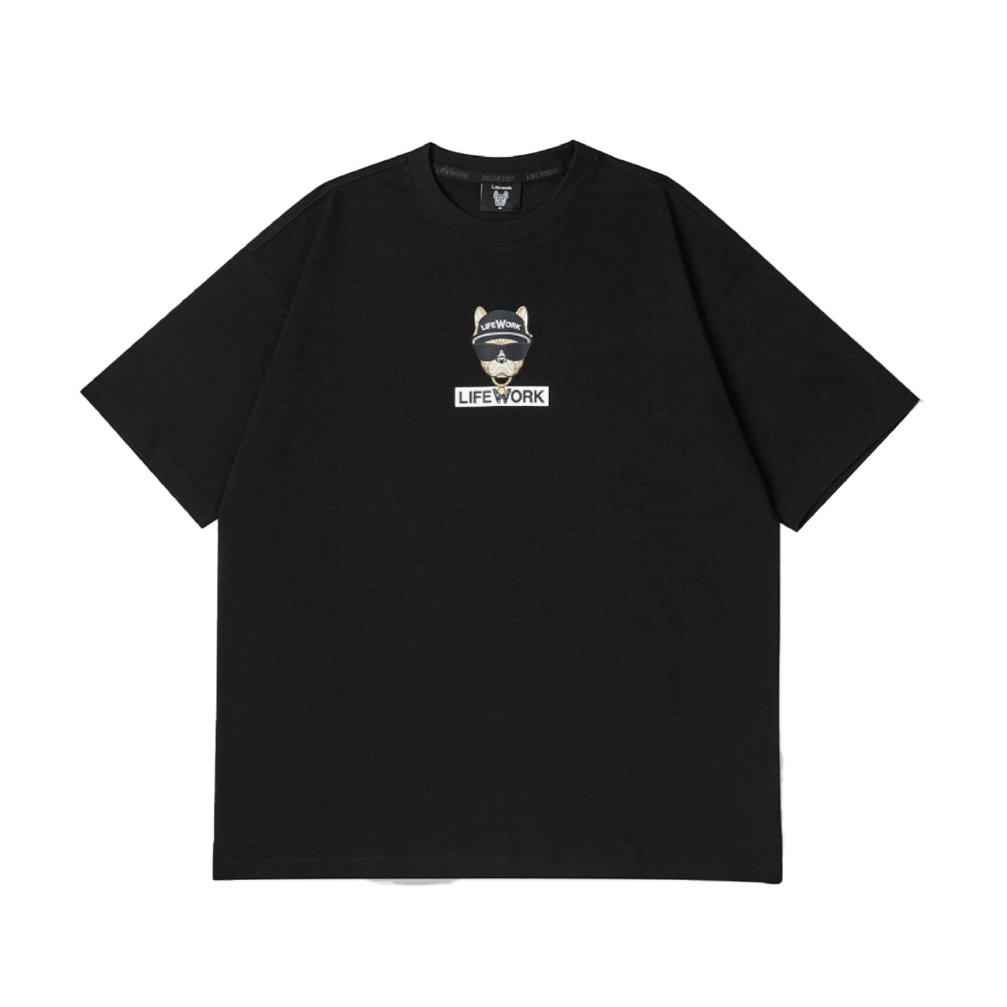 LifeWork | Checkerboard Hipdok S/S T-Shirt Black