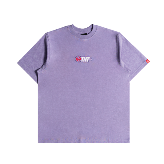 TNTCO | Acid Washed Logo Tee Light Purple