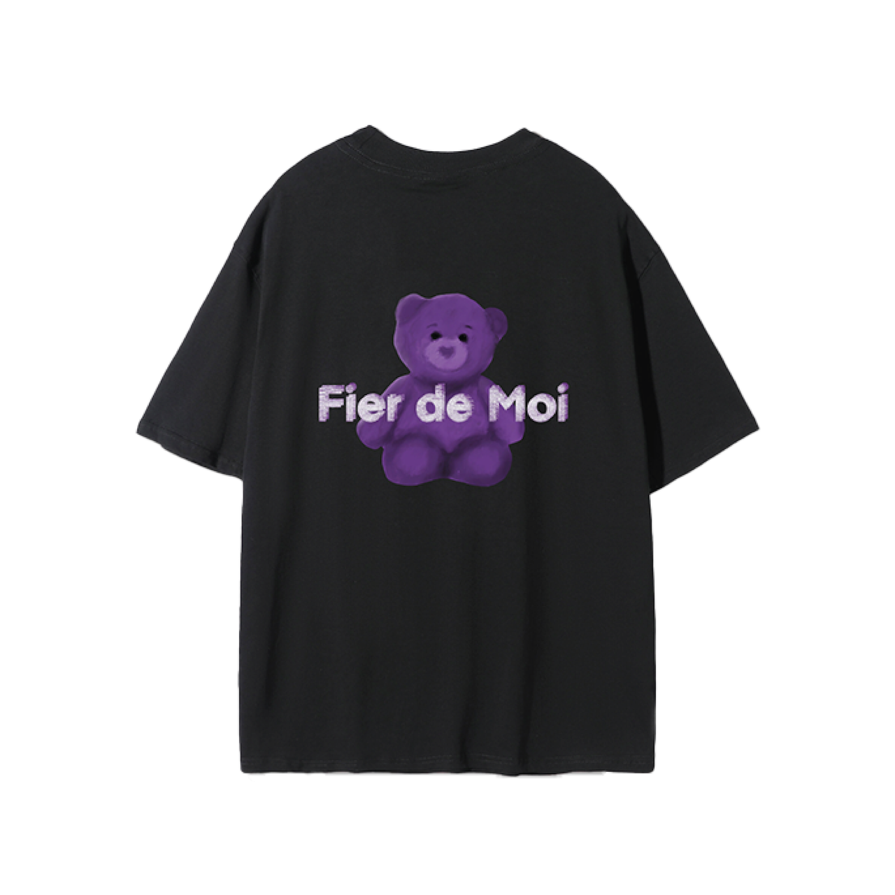 FIER DE MOI | Purple Bear S/S T-shirt Black