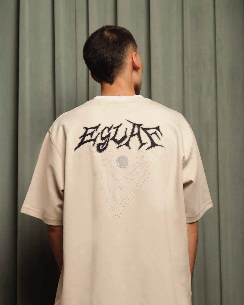 EGLAF | Galaxy Embroidery Logo Tee Light Khakis