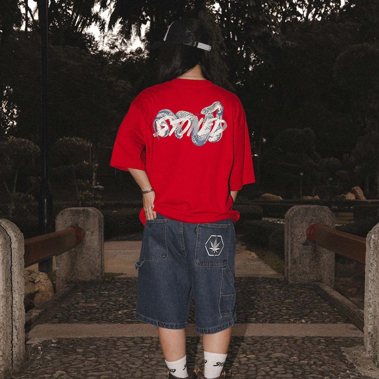 Stoned | Genetic Snake Tee Red