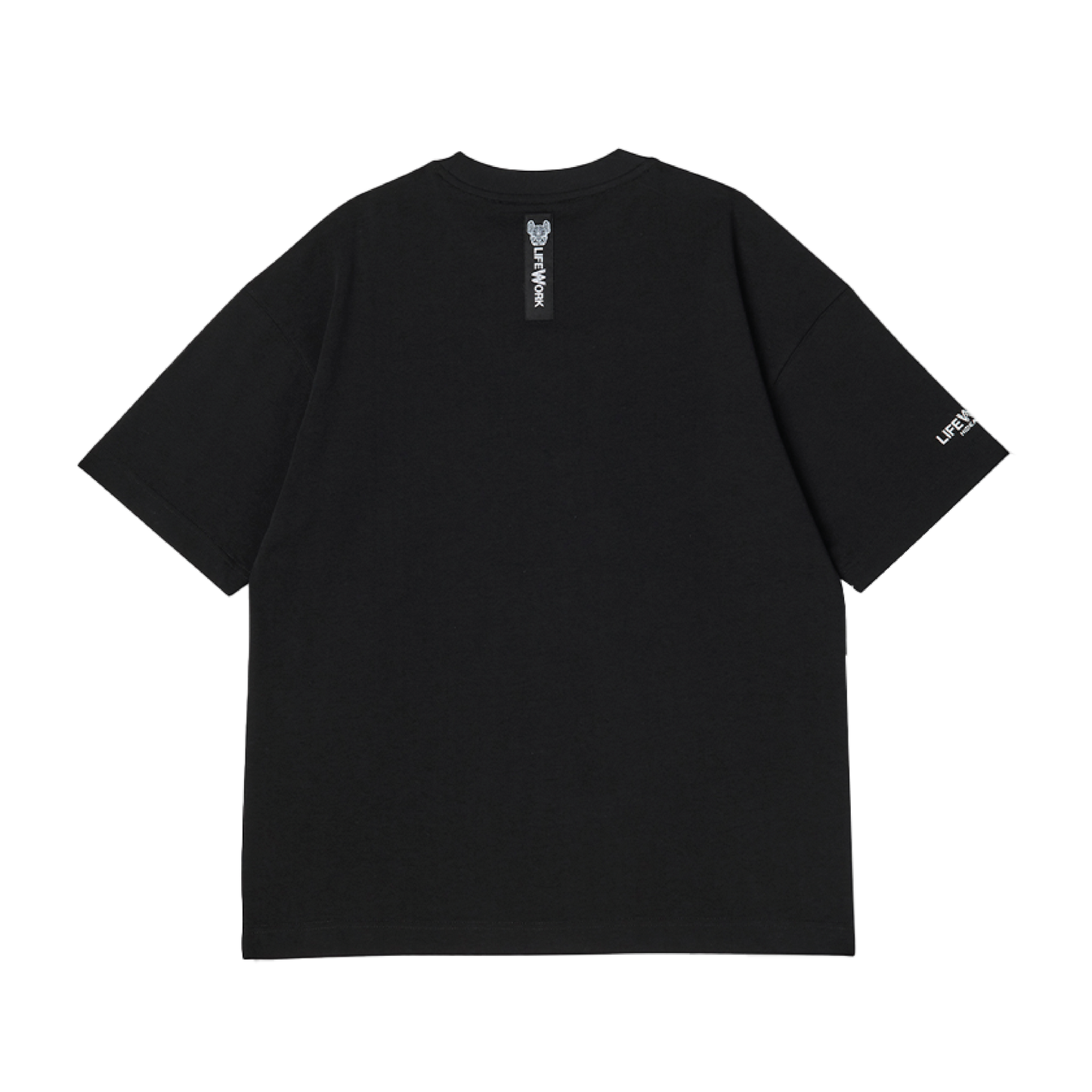 LifeWork | Hipdok Applique S/S T-Shirt Black