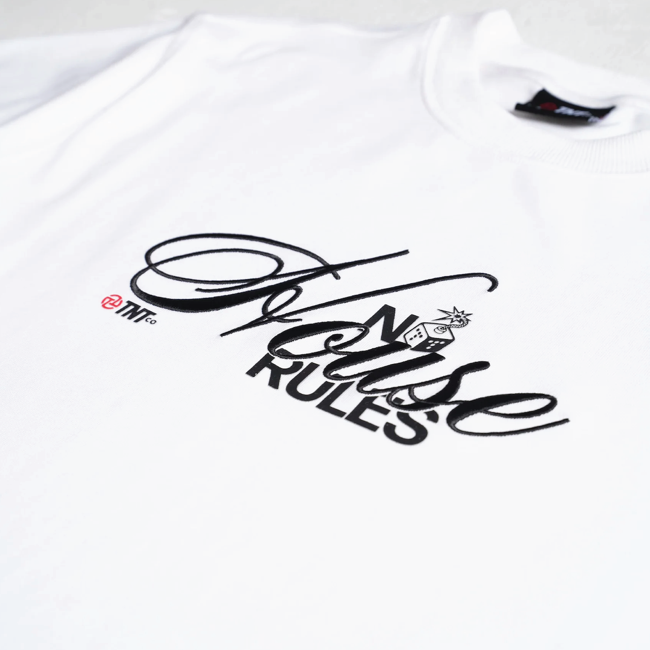 TNTCO | NHR Tee Script White