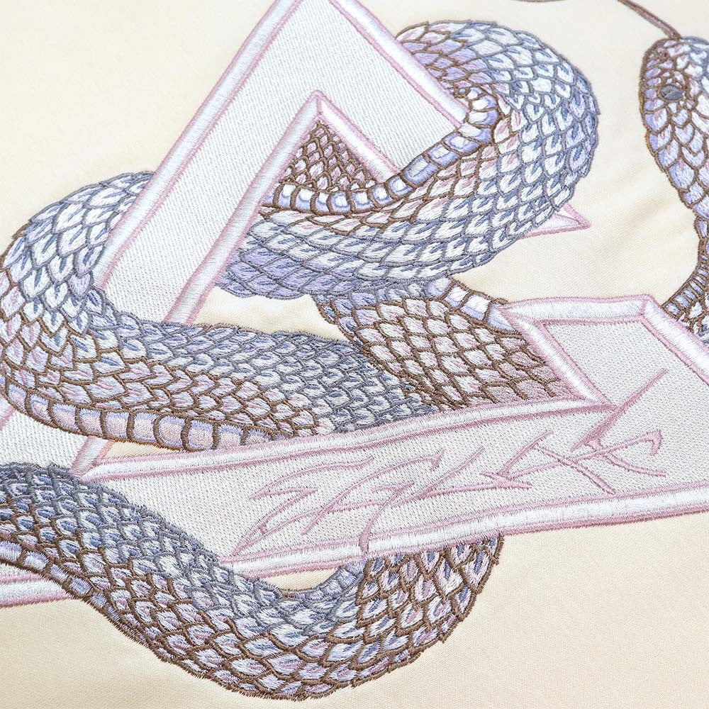 EGLAF | Serpent Logo Tee Cream White/Grey Purple