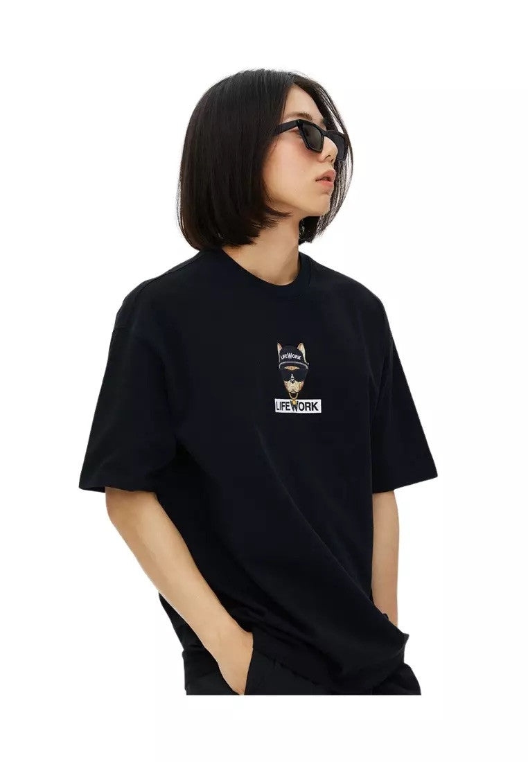 LifeWork | Checkerboard Hipdok S/S T-Shirt Black