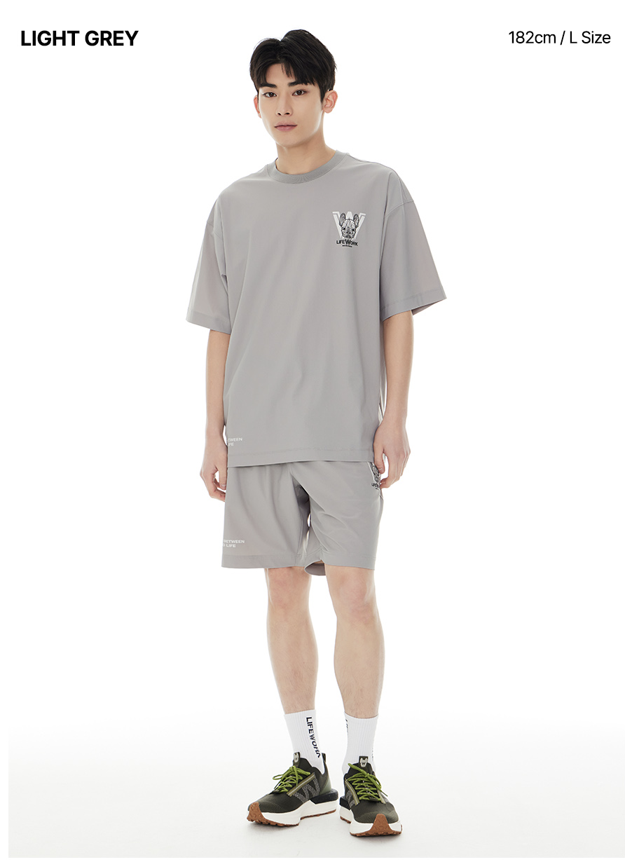 LifeWork | Common Venturi Minimal Ladog Short Pants Light Grey