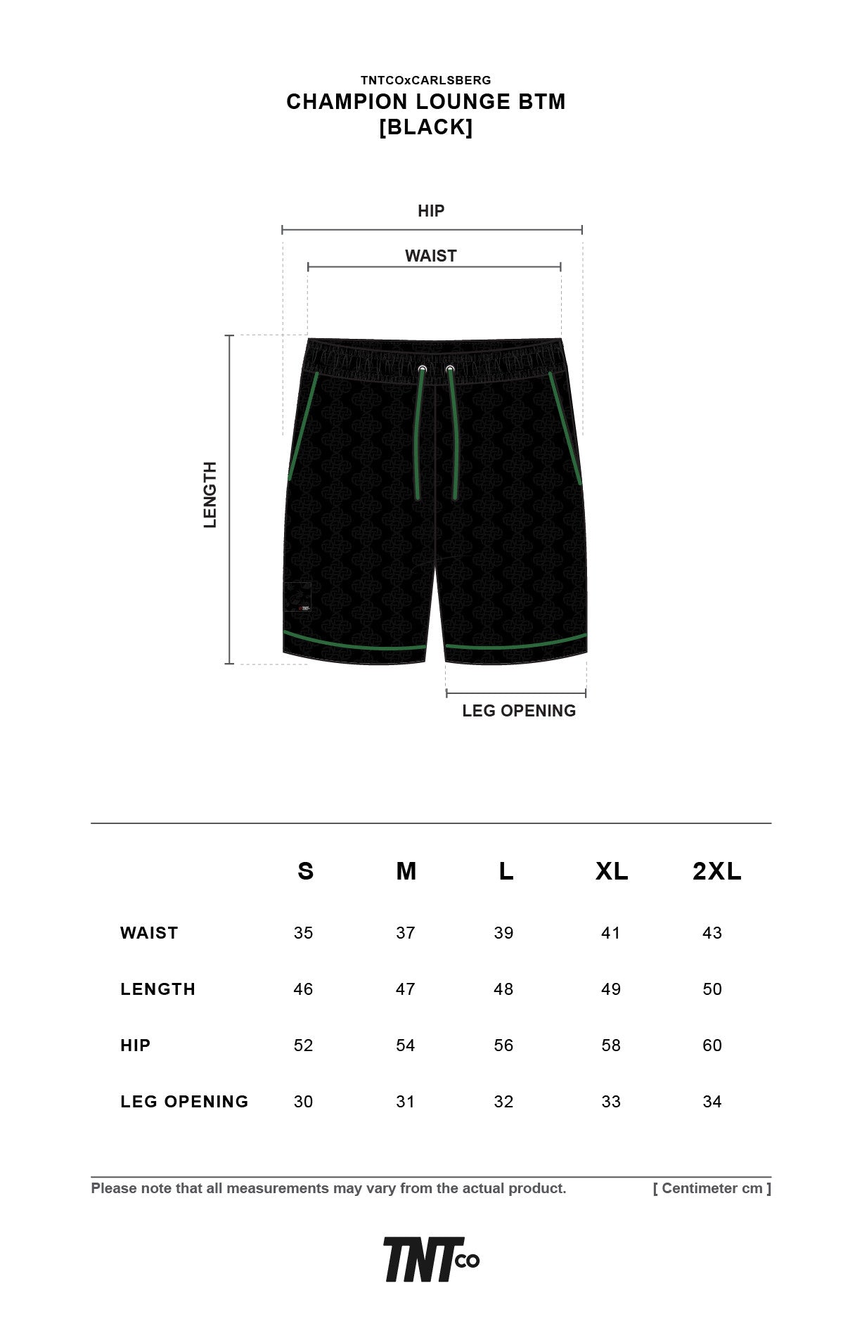 TNTCO | Champion Lounge Bottom Shorts Black