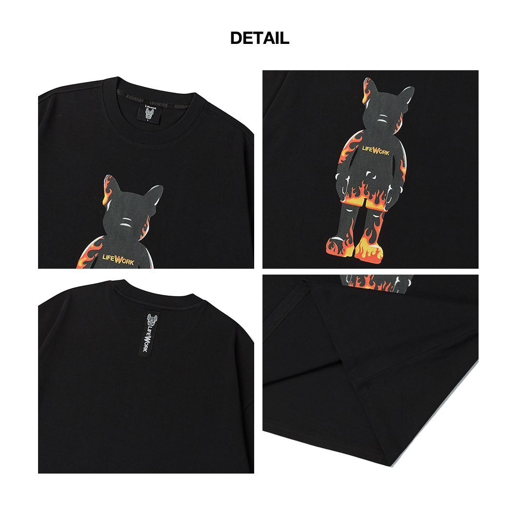 LifeWork | Flame Figure S/S T-Shirt Black