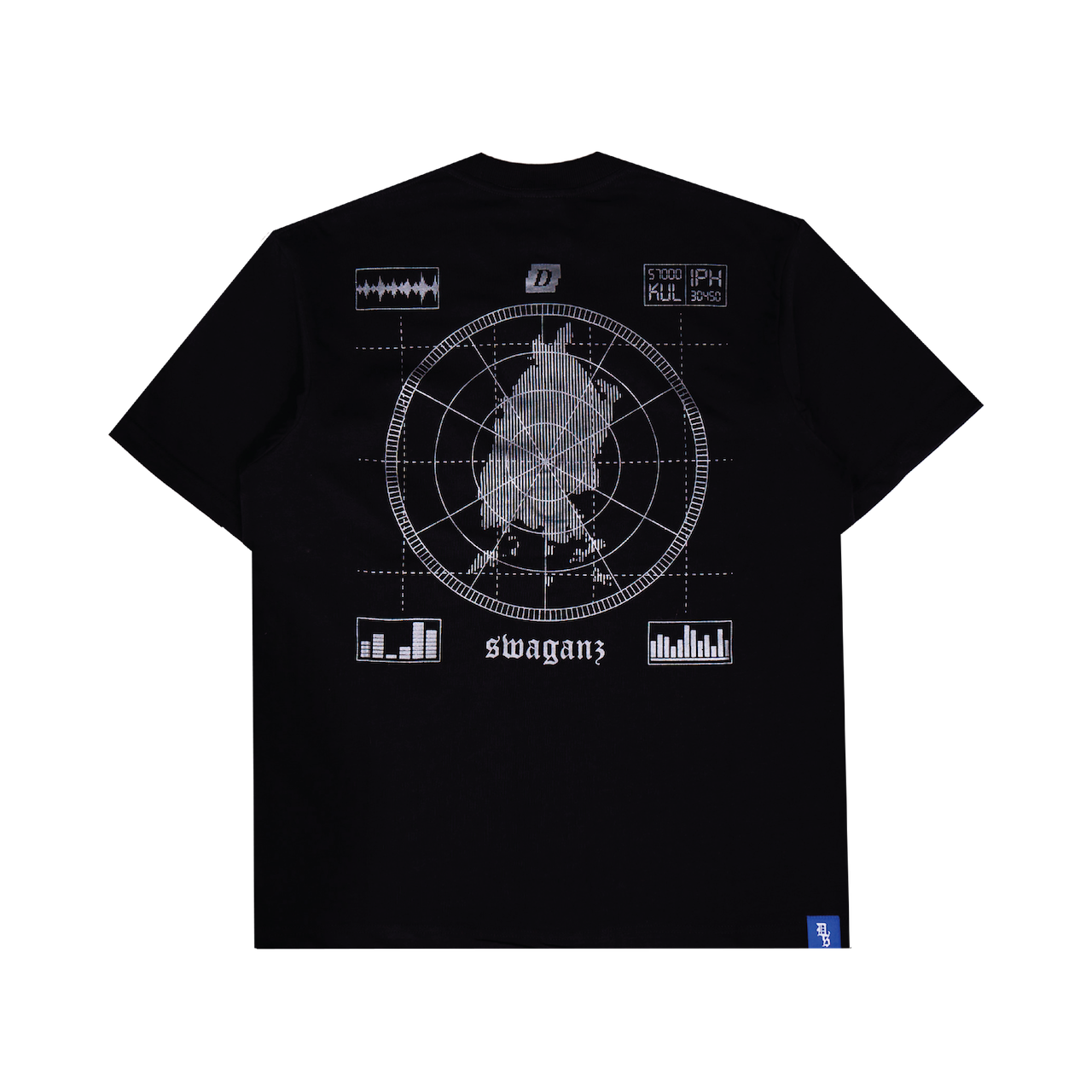 Dissyco x Swaganz | Radar Tee Black