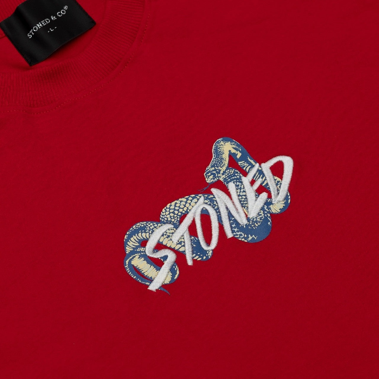 Stoned | Genetic Snake Tee Red