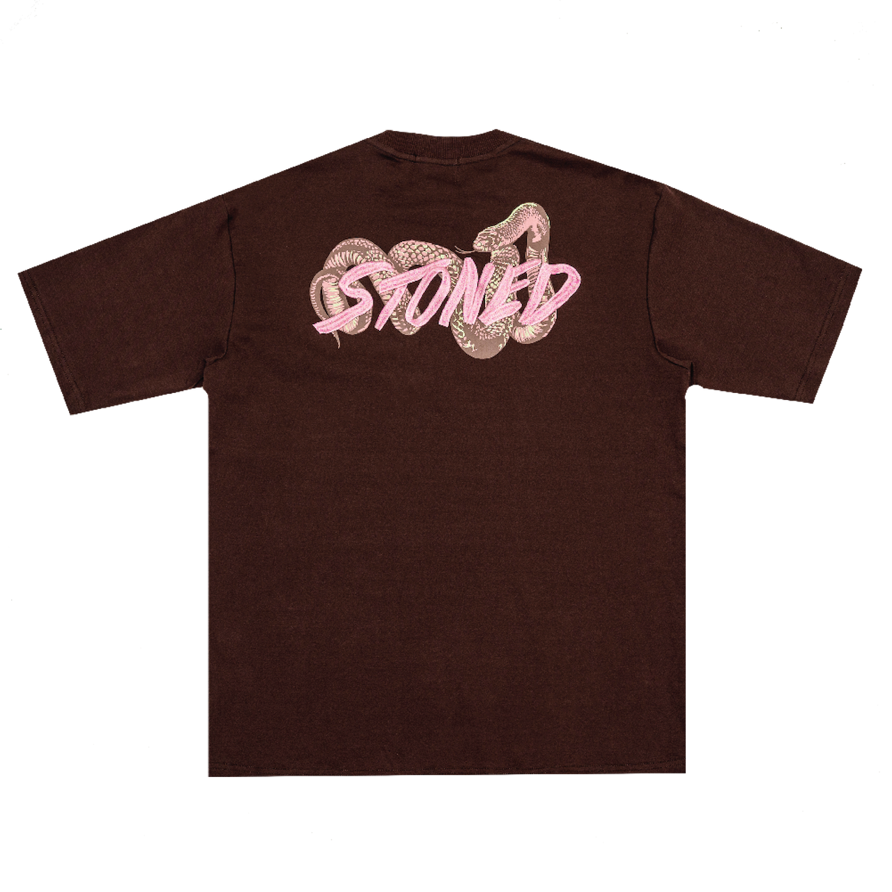 Stoned | Genetic Snake Tee Brown