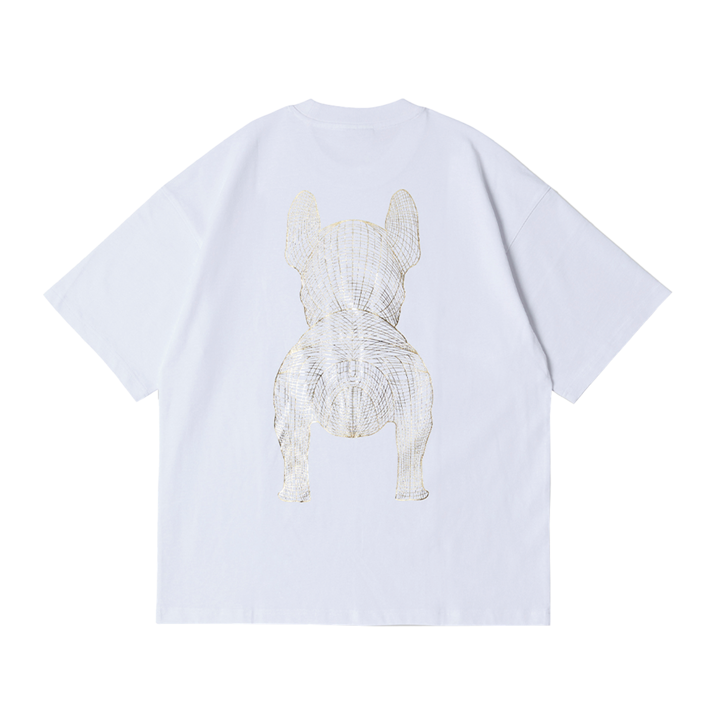 LifeWork | Gold Silver Dog S/S T-Shirt White Gold