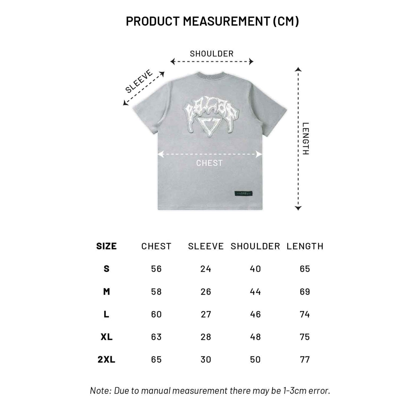 EGLAF | RC Fabric Stitch Tee Grey