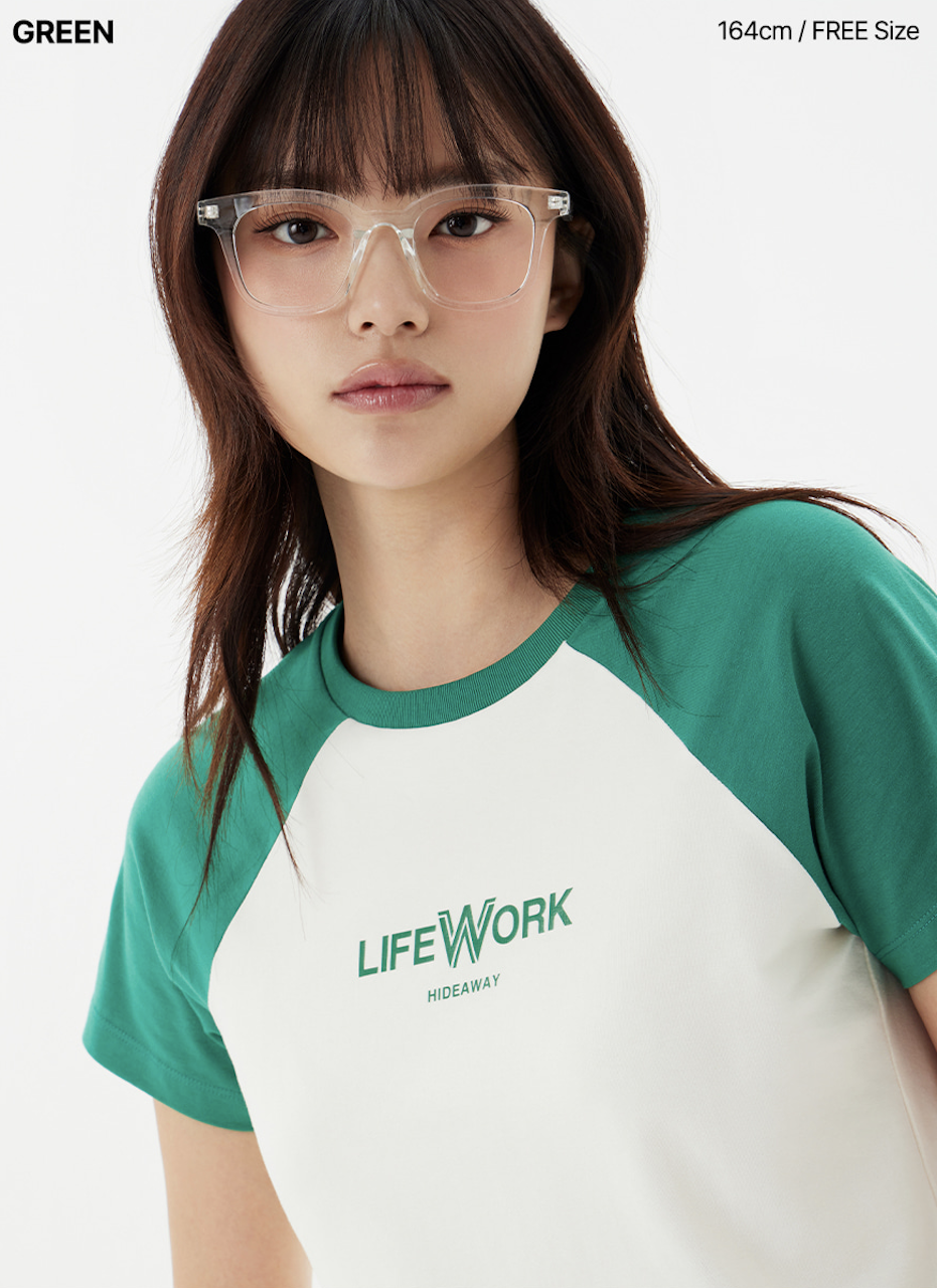 LifeWork | Soft Raglan S/S T-shirt Green