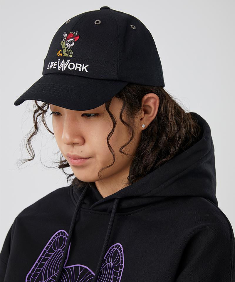 LifeWork | Hidden Hip-Dog Soft Ball Cap Black