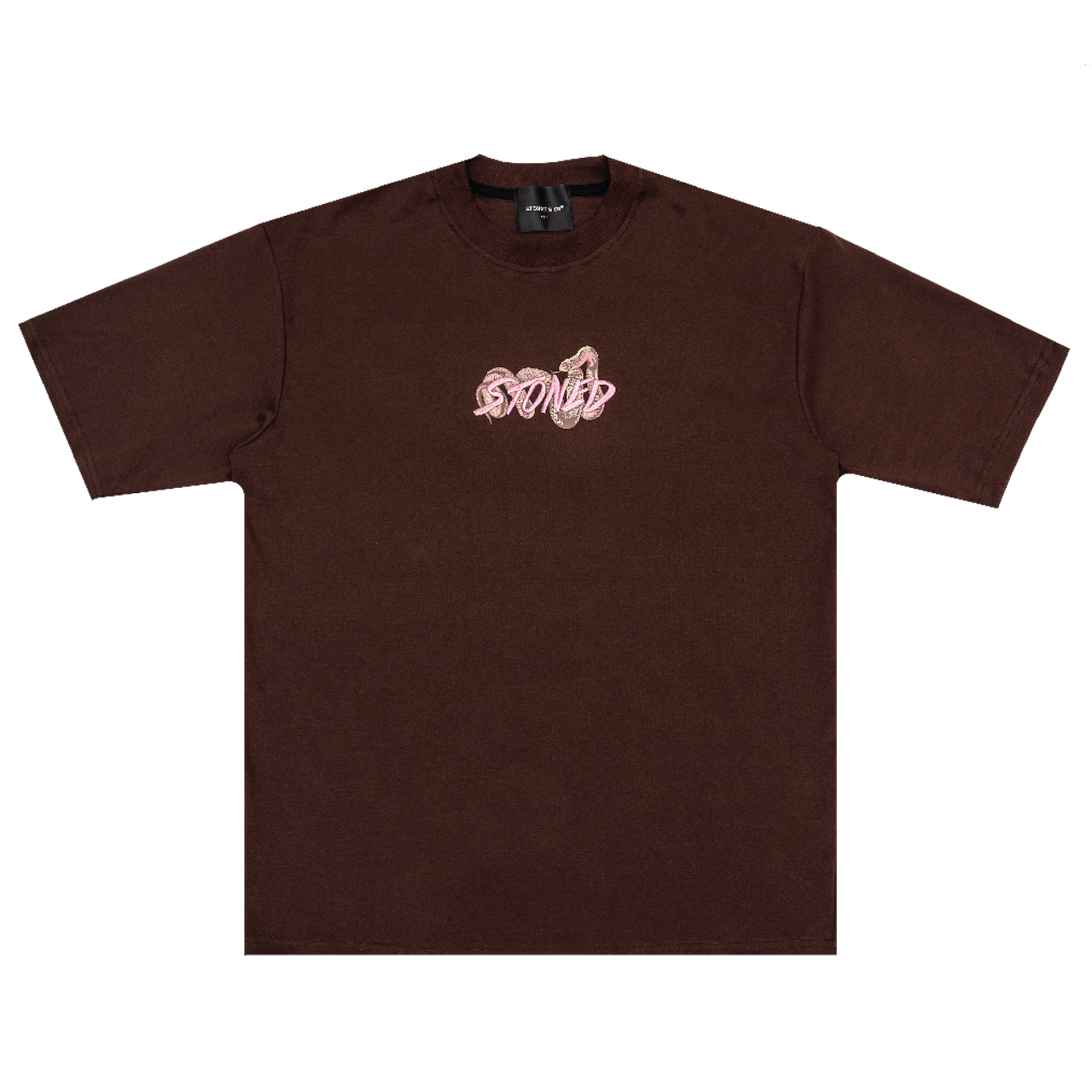 Stoned | Genetic Snake Tee Brown