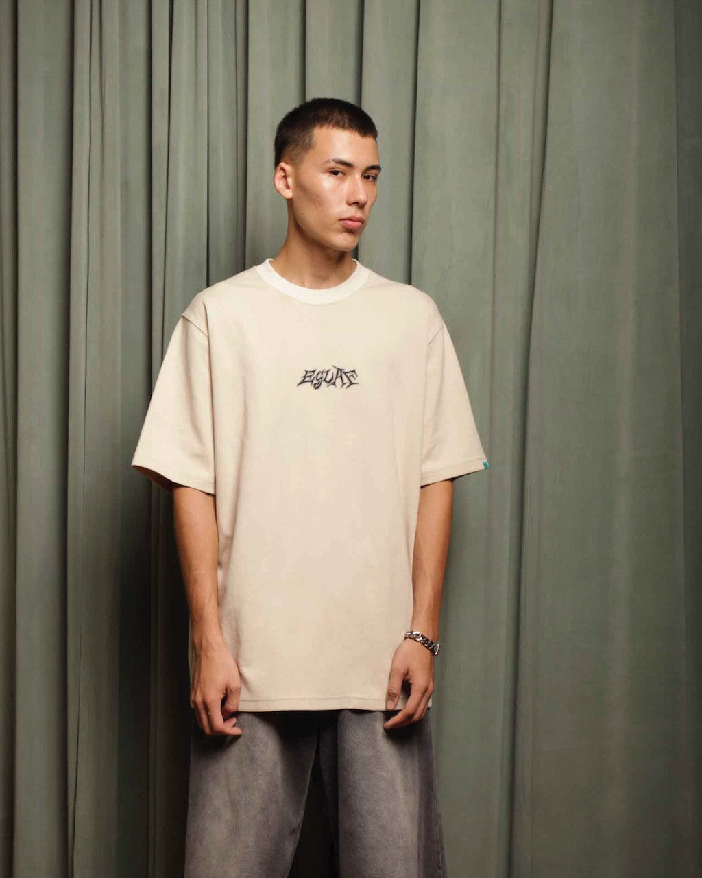 EGLAF | Galaxy Embroidery Logo Tee Light Khakis