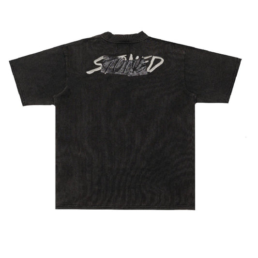 Stoned Void | Stamp Genetic Washed Tee Black