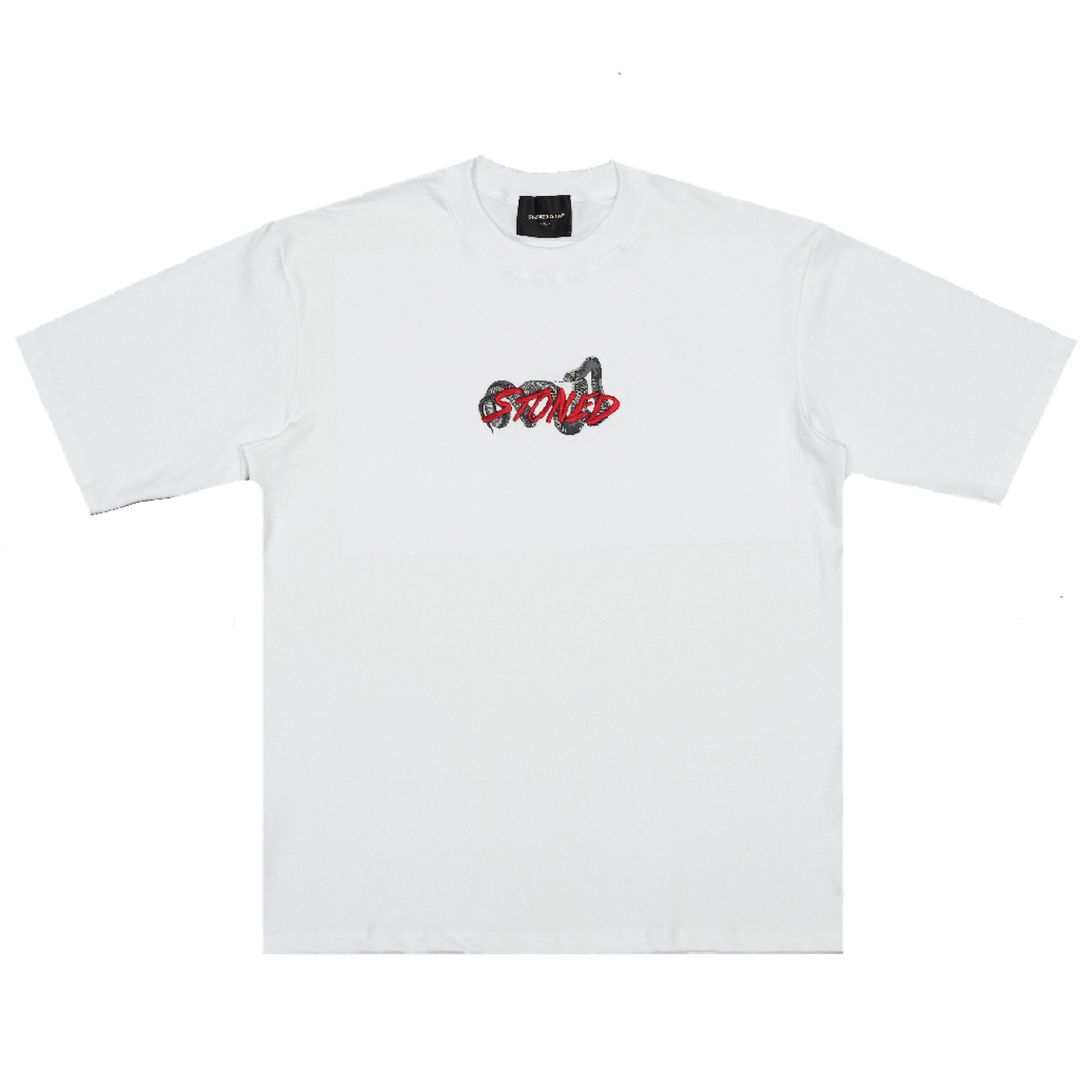 Stoned | Genetic Snake Tee White