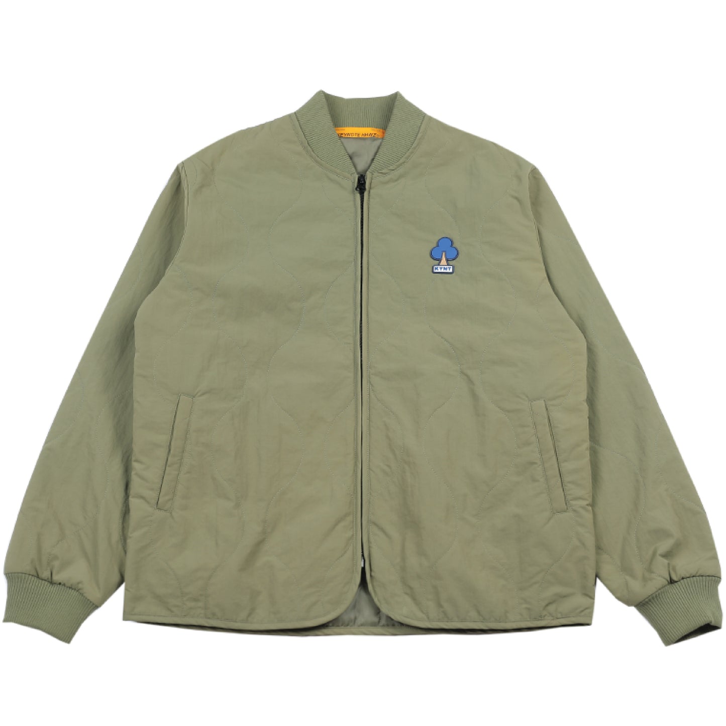 KEYNOTE | Thin Cotton Padded Jacket Green