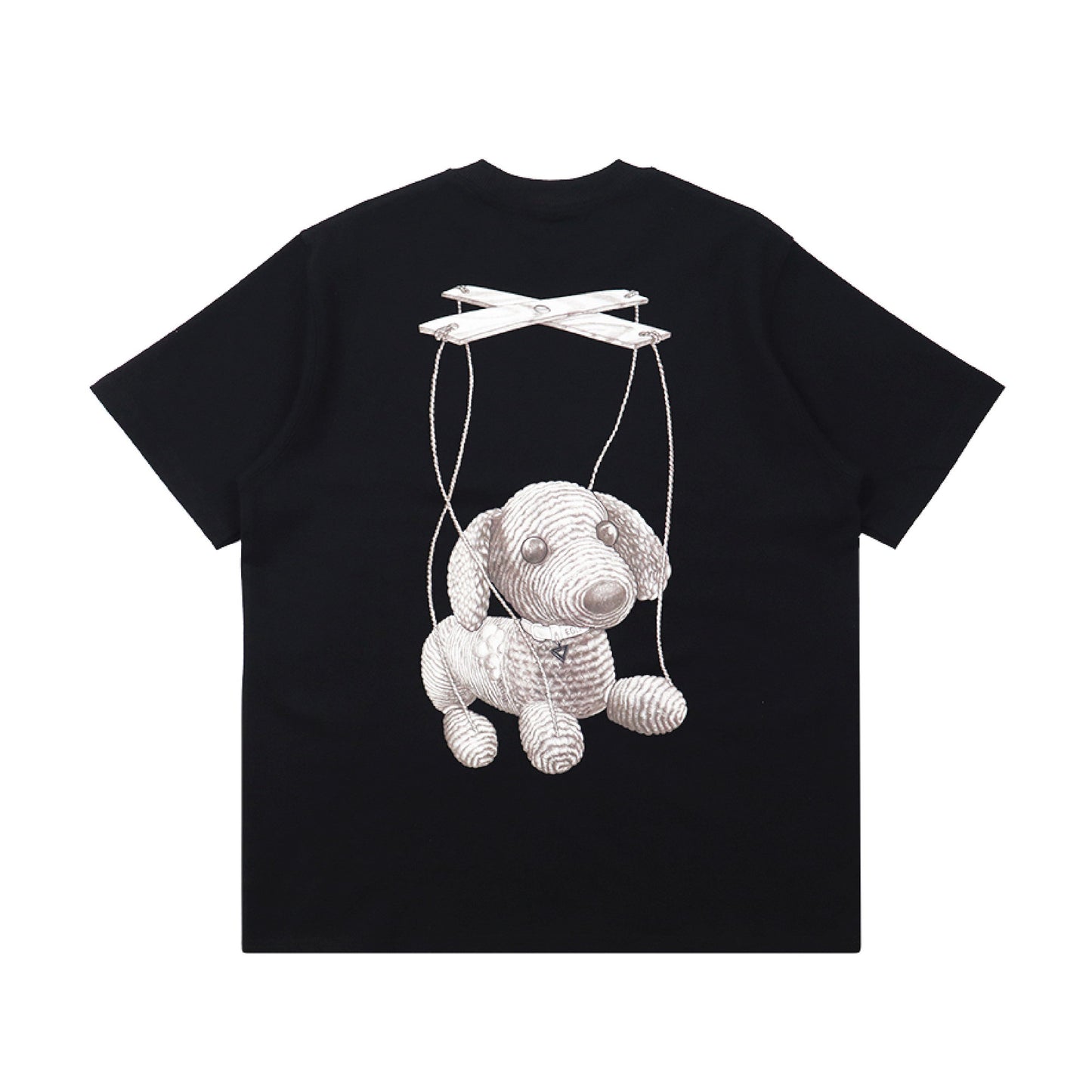 EGLAF | Puppet Crochet Dachshund Tee Black