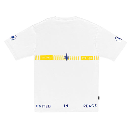 Stoned Maverick: Horizontal T-Shirt White