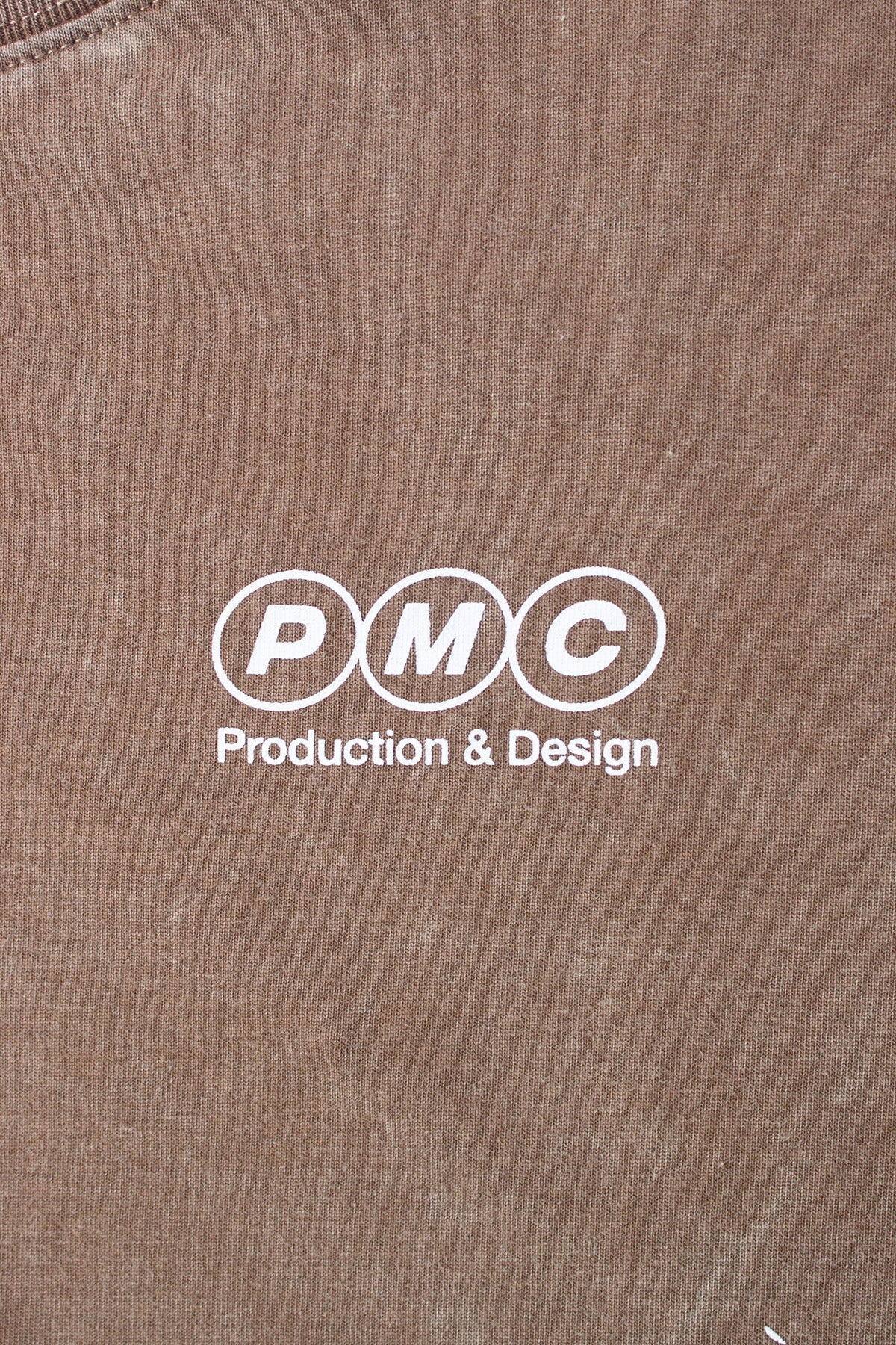 PMC | Production Logo Stone Washed Tee Brown