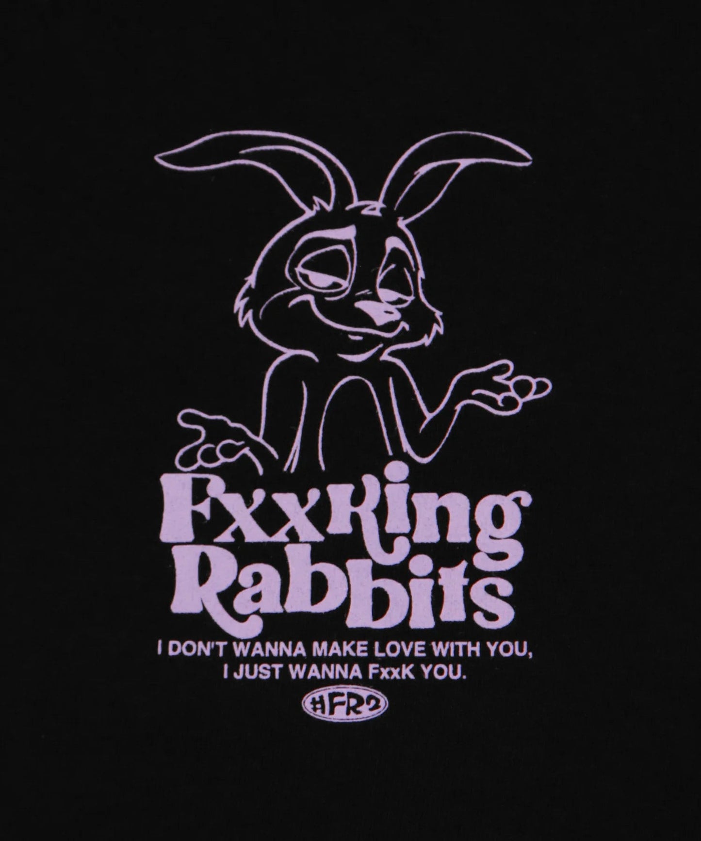 FR2 | Saucy Rabbit Tee Black