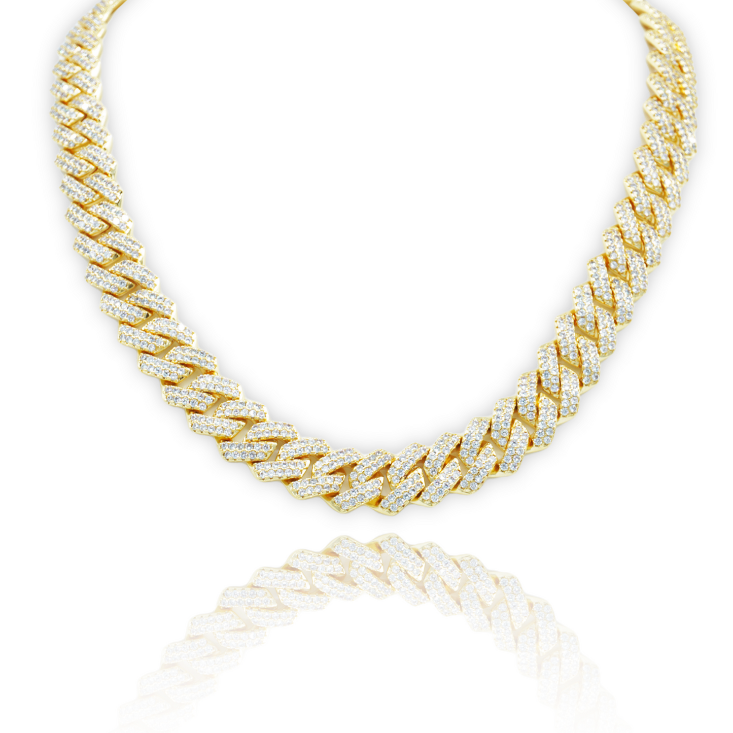 ZeroDegrees | 14mm Prong Cuban Link Chain (Gold)