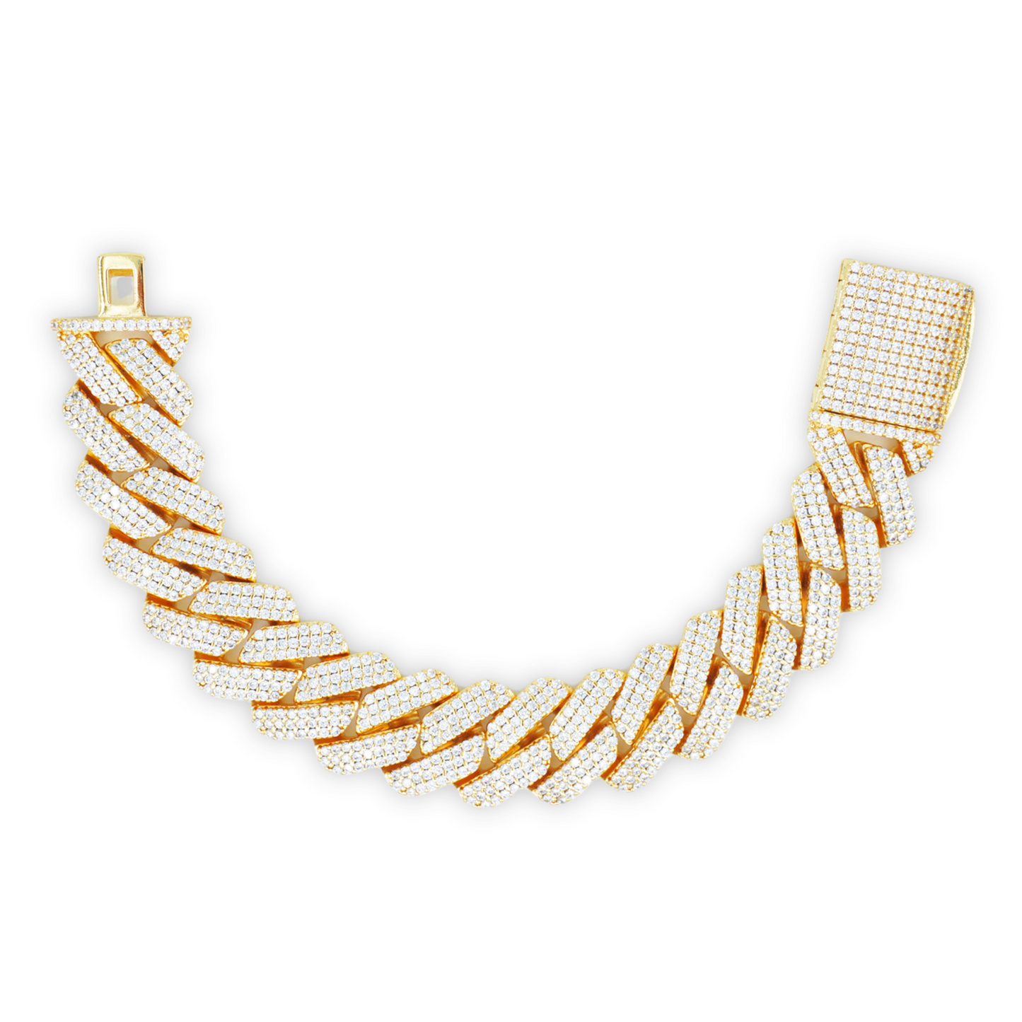 ZeroDegrees | 20mm prong Cuban Link Bracelet (Gold)