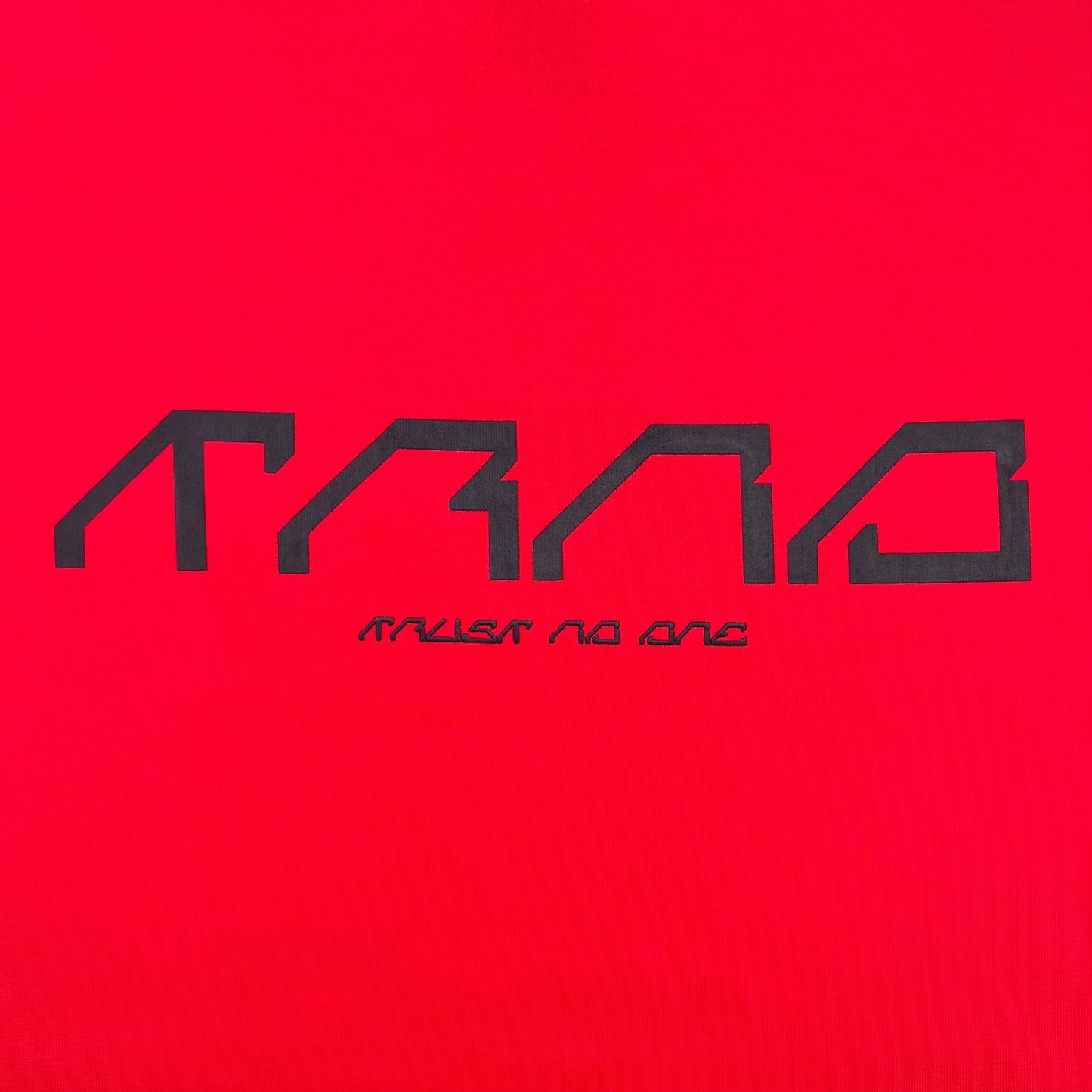 TRUST NO ONE | Raised Dragon Modern Craft Tee Red