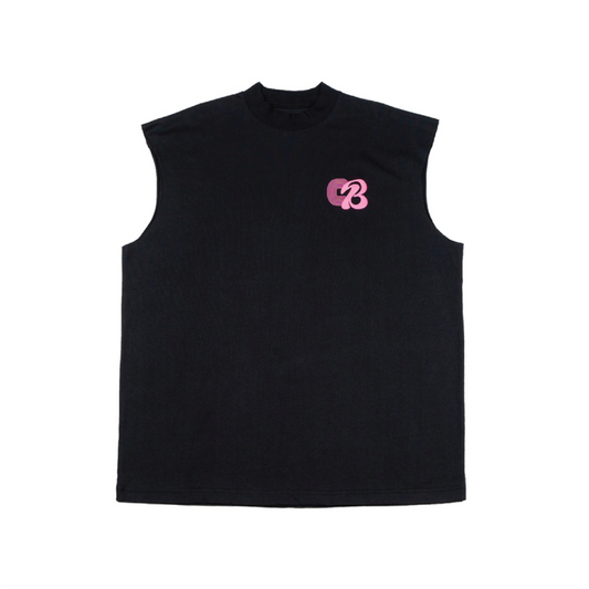 Cozyboyz | The Jigglypuff Sleeveless Shirt (Black)