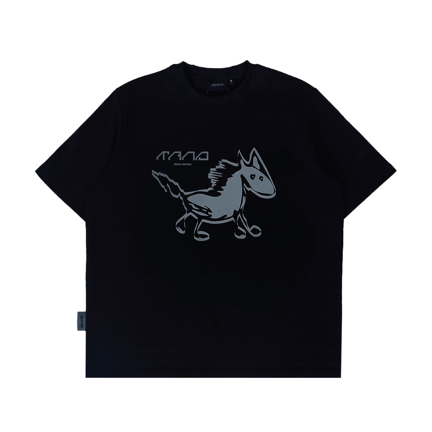 TRUST NO ONE | Majestic Horse Spirit Tee Black