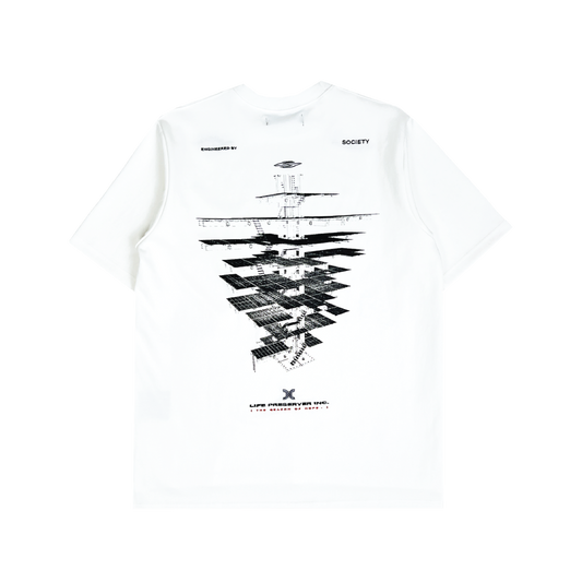 Society | Double Logo LPI Tee White