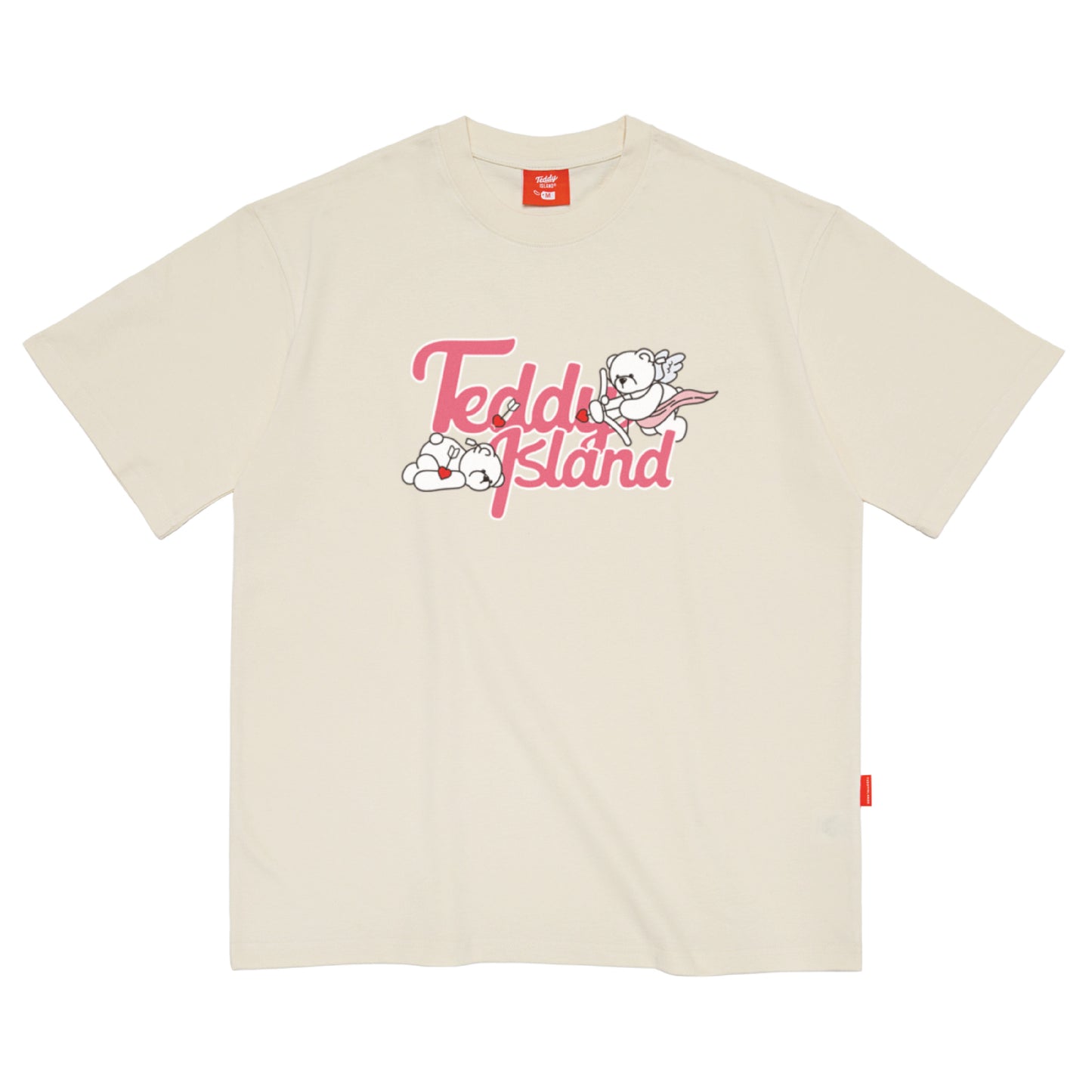 Teddy Island | Fall in Love Teddy T-Shirt Ivory