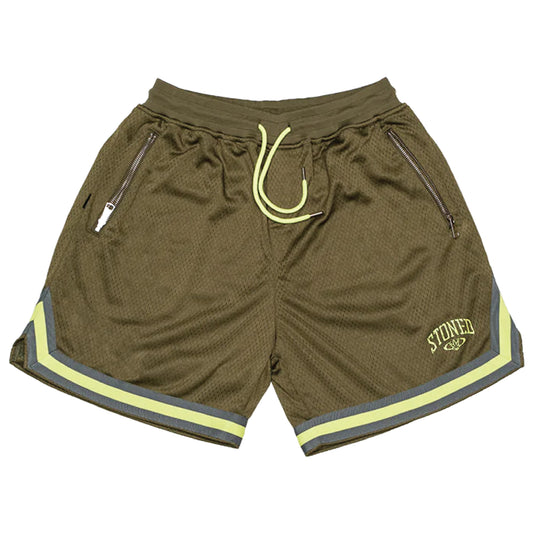 Stoned Universe | Basketball Shorts Green