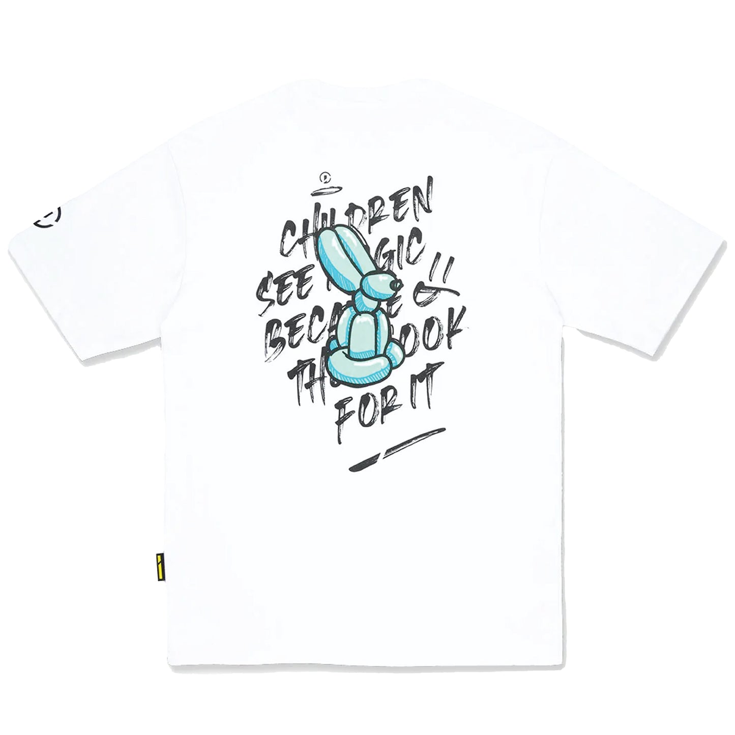 DR MISTER | "Children See Magic" Balloon Bunny Oversized Tee (White)