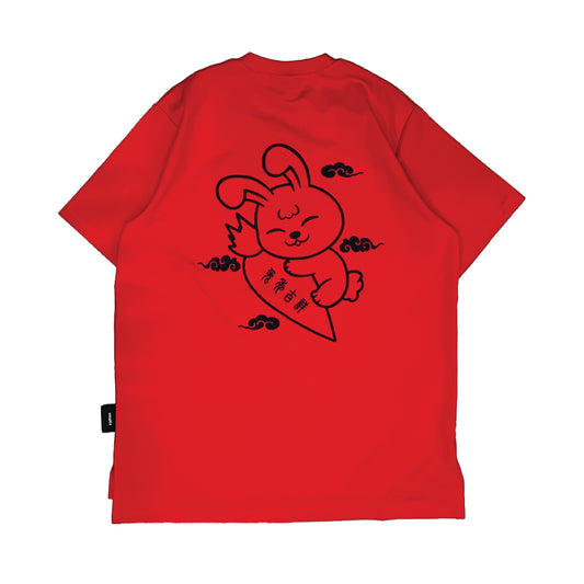 Society | Rabbit Good Good Tee Red