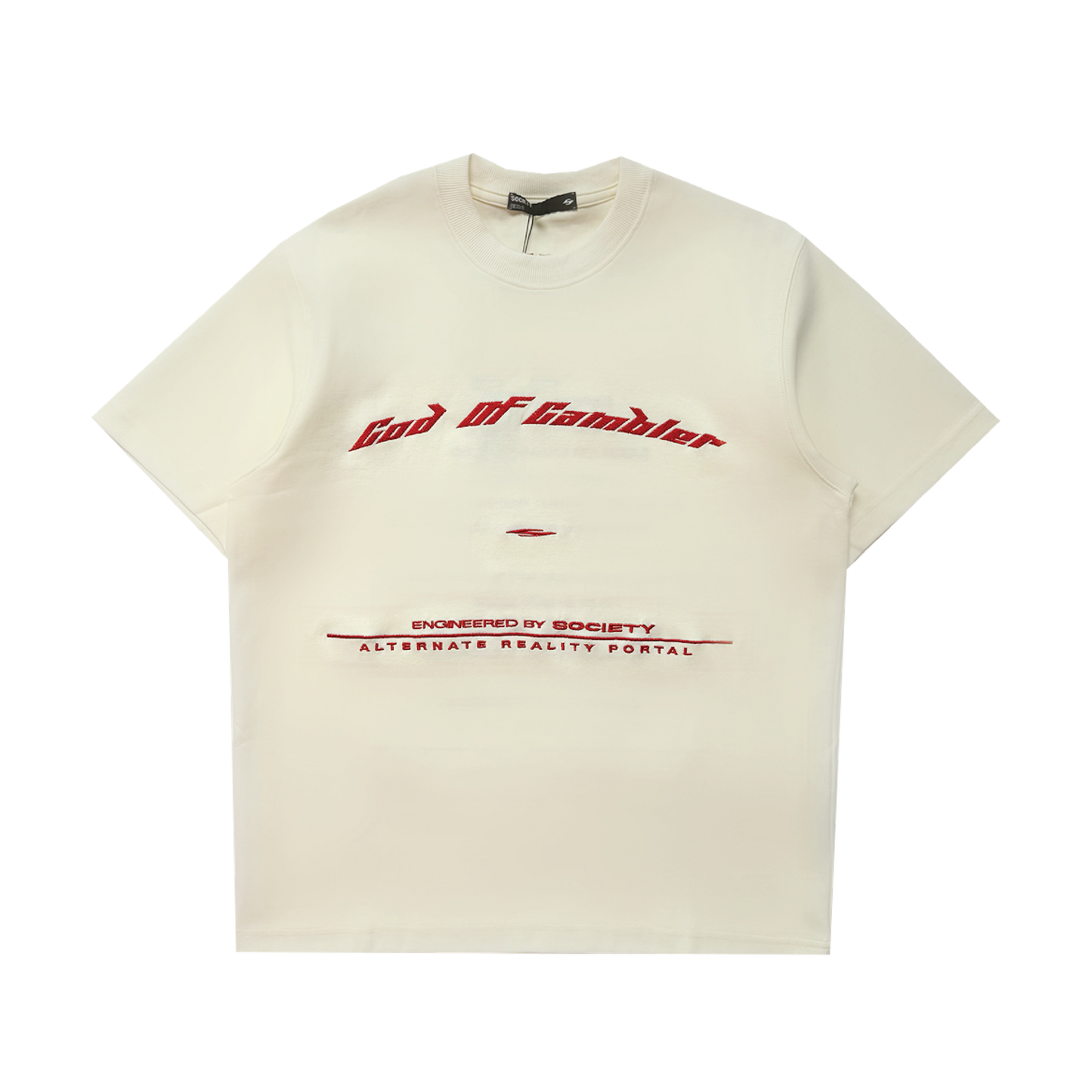 Society | God of Gambler Tee Cream White