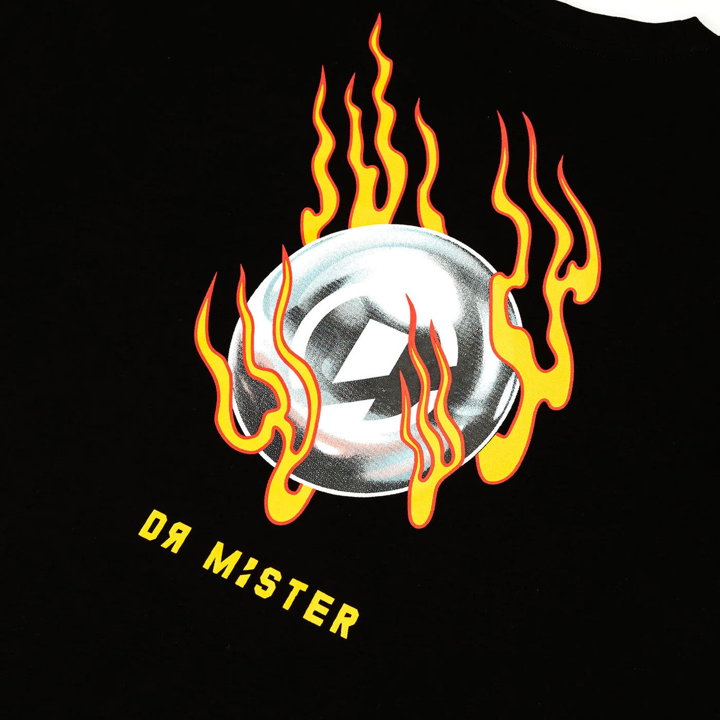 DR MISTER | Flaming Pearl Broad Tee Black