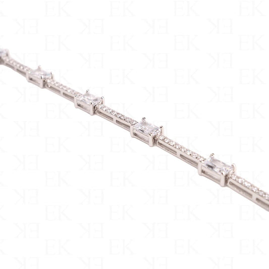 EK | Baguette Tenez Bracelet Silver