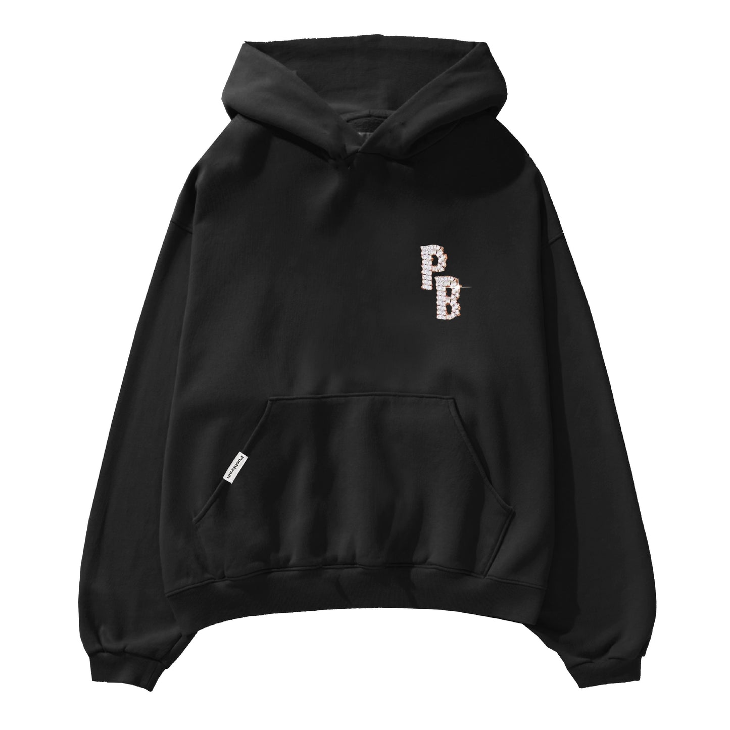 Poshbrain | Diamond Hoodie Black